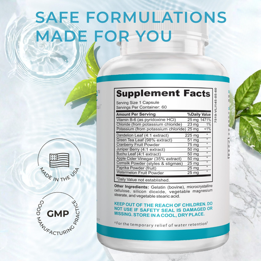 LA Cleanse Water Flush - Natural Herbal Diuretic Pill